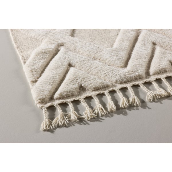 Dahlia-villamatto - Valkoinen Dahlia-villamatto - Valkoinen