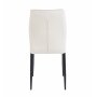 Inez-ruokatuoli beige samettia, mustat jalat