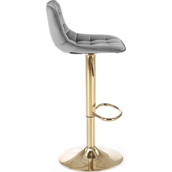 Baarijakkara harmaa sametti kultainen jalka korkeussdettv