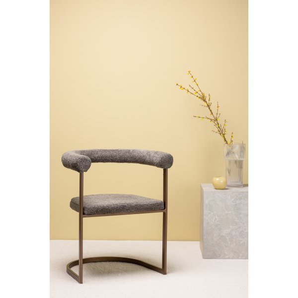 Aamuruokailutuoli - Ruskea boucle