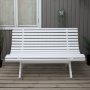 Lillesand 3-istuttava penkki - Valkoinen