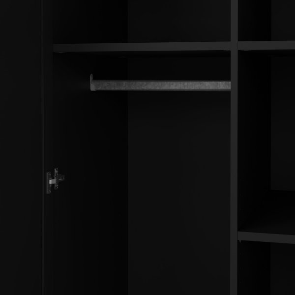 Pohjoispuolinen vaatekaappi kahdella ovella - 200 cm korkea