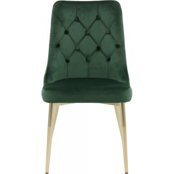 Alice Deluxe ruokapydn tuoli - vihre/messinki