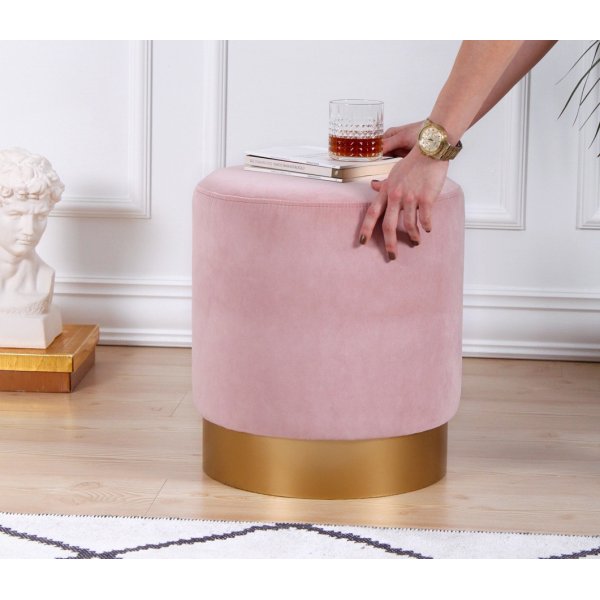 Memphis pouf - vaaleanpunainen Memphis pouf - vaaleanpunainen