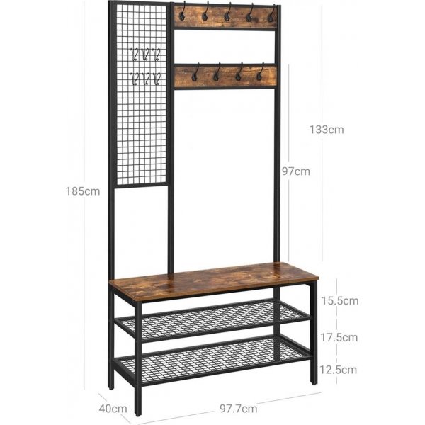 Kersanttiaulakalusteet - Ruskea/musta