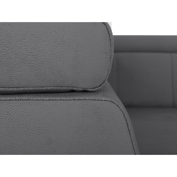 Yksinäinen kulmasohva, jossa avoin pää oikealle - harmaa Yksinäinen kulmasohva, jossa avoin pää oikealle - harmaa