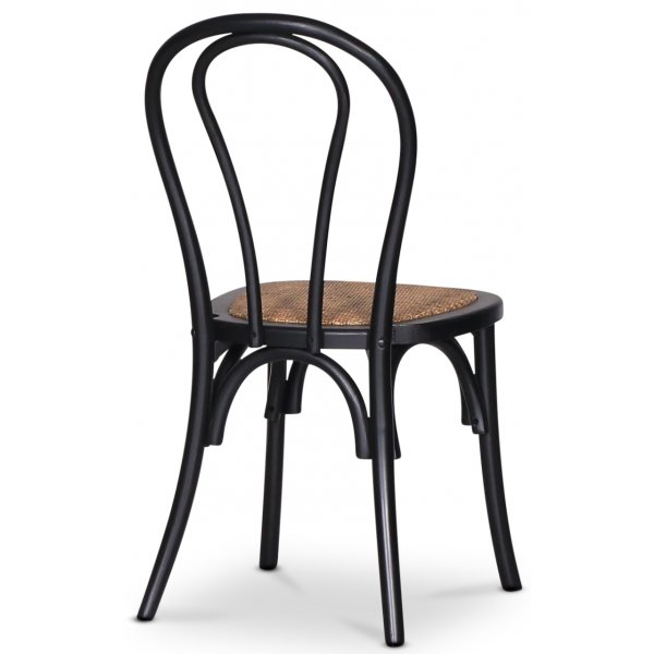 Omni-ruokailuryhmä, pyöreä ruokapöytä Ø130 cm sis. 4 kpl Tony mustaa taivutettua tuolia - Savunvärinen tammi Omni-ruokailuryhmä, pyöreä ruokapöytä Ø130 cm sis. 4 kpl Tony mustaa taivutettua tuolia - Savunvärinen tammi