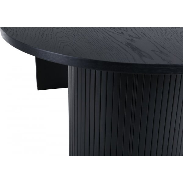 Ruokapöytä 200x90 cm mustaksi petsattu - Bianca Ruokapöytä 200x90 cm mustaksi petsattu - Bianca