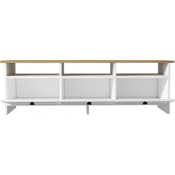 Trysil mediapenkki - Valkoinen/safiiritammi Trysil mediapenkki - Valkoinen/safiiritammi