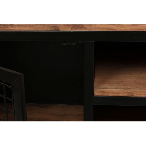 Zeno mediapenkki - mänty/musta Zeno mediapenkki - mänty/musta