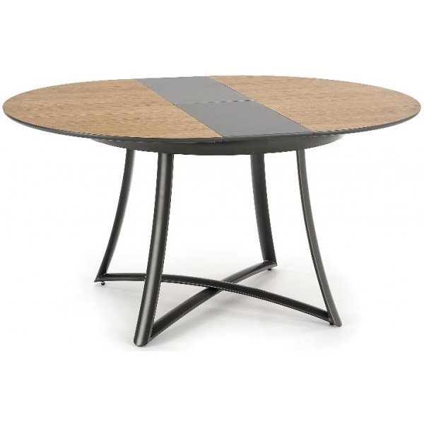 Pyöreä Colton-ruokapöytä 118 - 148 cm - Tammi/musta Pyöreä Colton-ruokapöytä 118 - 148 cm - Tammi/musta