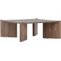 Rogaland sohvapyt 100 x 100 cm - Ruskea