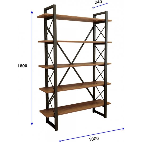 Nero kirjahylly - phkin/musta