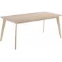Valkoiseksi kalkittu pyt 180x90 cm Florence + Huonekalujen jalat