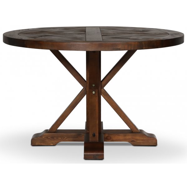 Tuva pyöreä ruokapöytä Ø120 cm - Ruskea vintage Tuva pyöreä ruokapöytä Ø120 cm - Ruskea vintage