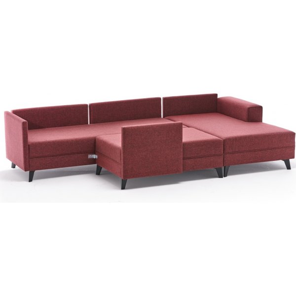 Efsun u-vuodesohva - Burgundy Efsun u-vuodesohva - Burgundy