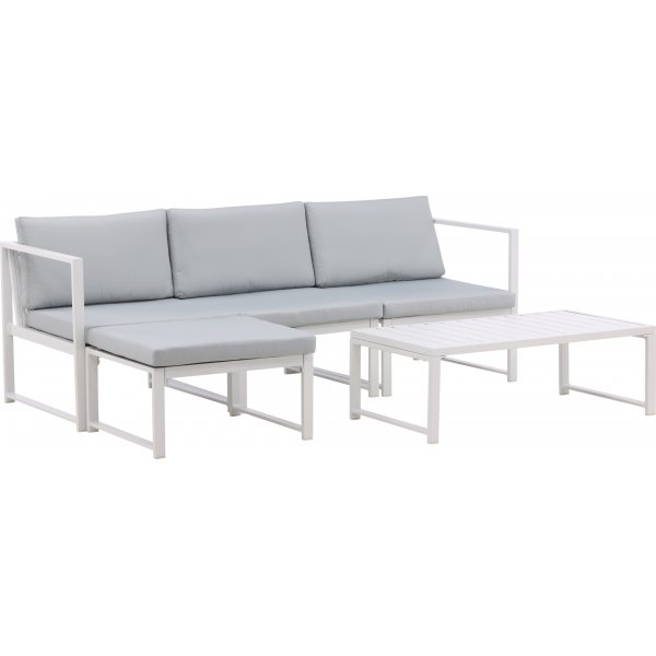 Salvador loungeryhmä - valkoinen/harmaa Salvador loungeryhmä - valkoinen/harmaa