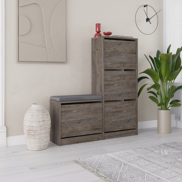 Dude kenkäkaappi - Tummanruskea Dude kenkäkaappi - Tummanruskea