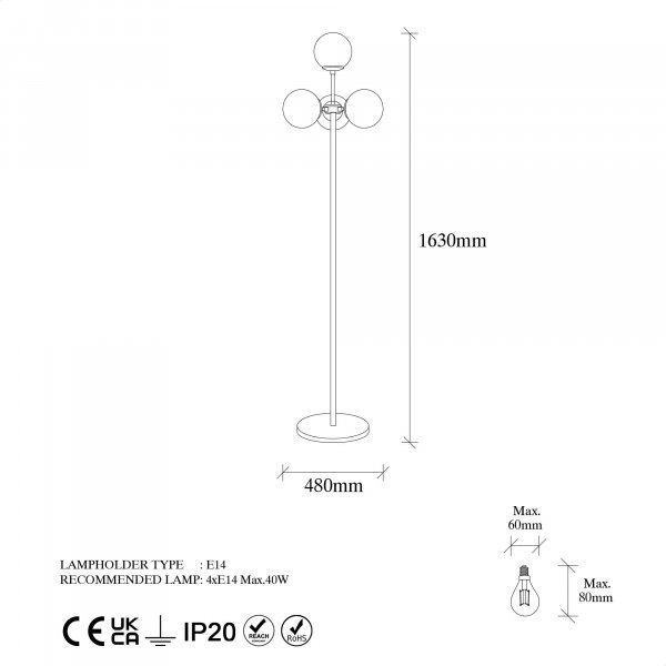 Akkas lattiavalaisin opaali - Vintage Akkas lattiavalaisin opaali - Vintage