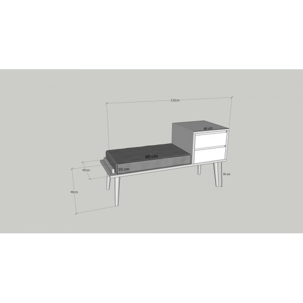 Rino-hallikalusteet - Phkin/antrasiitti