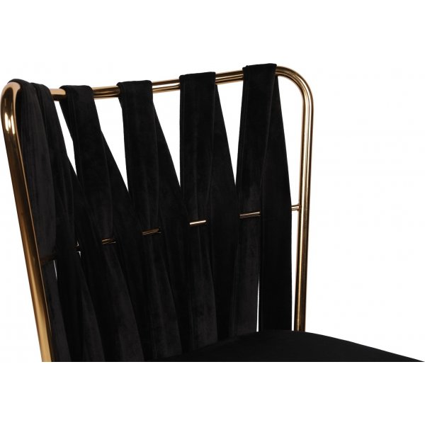 Kozako ruokapöydän tuolisarja - Musta/kulta Kozako ruokapöydän tuolisarja - Musta/kulta