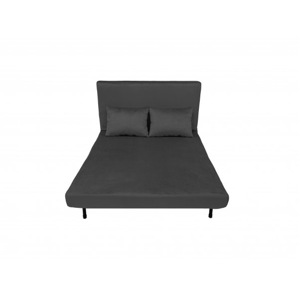 Vuodesohva Helsingborg - Tummanharmaa sametti | 193 cm