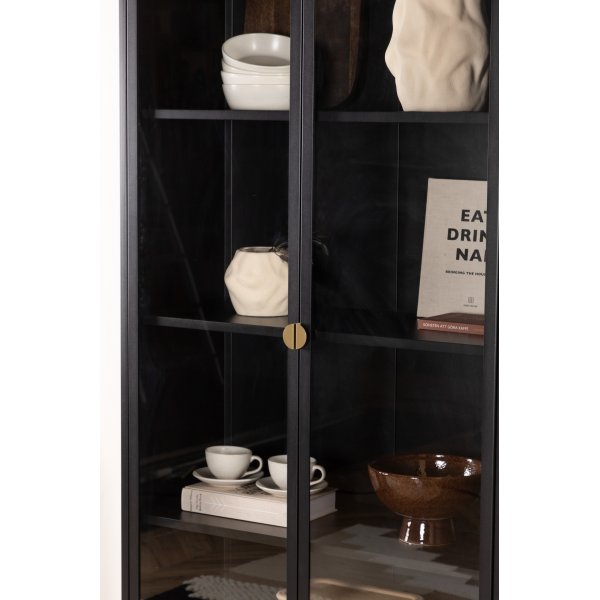 Alexanderin vitriinikaappi - musta