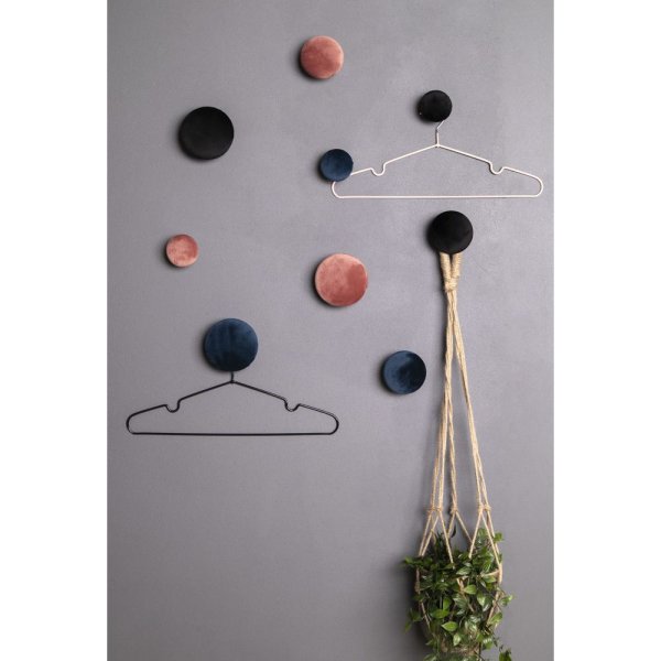 Giza seinänapit ripustamiseen - Sininen/messinki - 3 kpl Giza seinänapit ripustamiseen - Sininen/messinki - 3 kpl