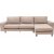 Berlin divaani sohva metallijalat oikealla - Cream