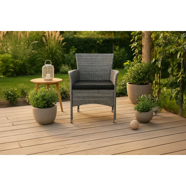 Kokoontaittuva ruokapöydän tuoli - harmaa Kokoontaittuva ruokapöydän tuoli - harmaa