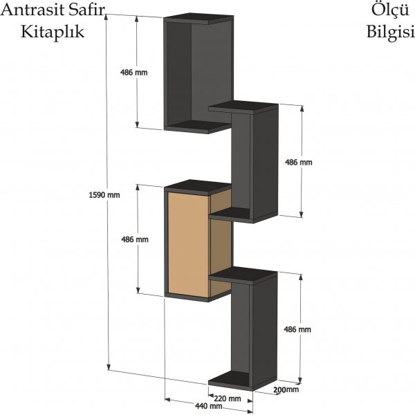 Esta sein�hylly - antrasiitti/safiiri