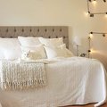 Asiakaskuva Sam-sängynpääty (seinään kiinnitettävä) 180x70 cm - Beige (Kangas)
