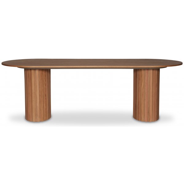 PiPi soikea ruokapyt 240 cm - ljytty tammi