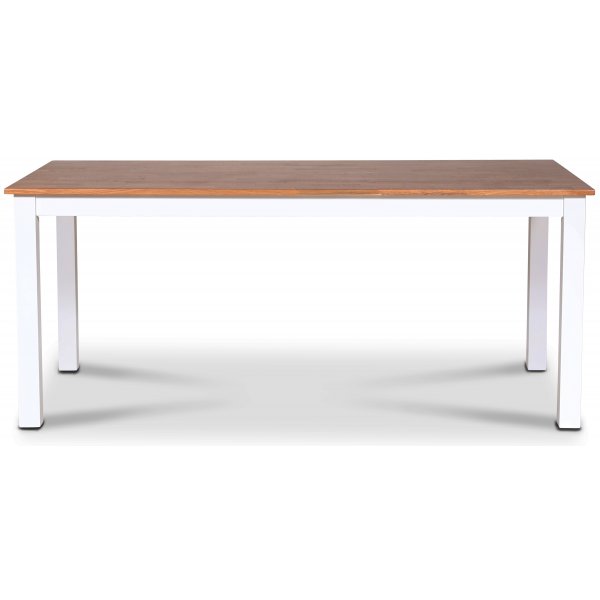 Ruokapöytä 180x90 cm - valkoinen / öljytty tammi Ruokapöytä 180x90 cm - valkoinen / öljytty tammi