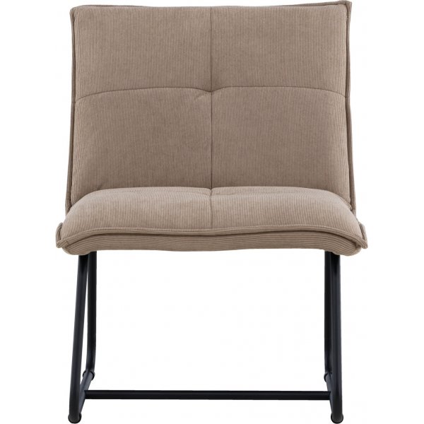 Madison lepotuoli - Ruskea vakosametti/musta Madison lepotuoli - Ruskea vakosametti/musta