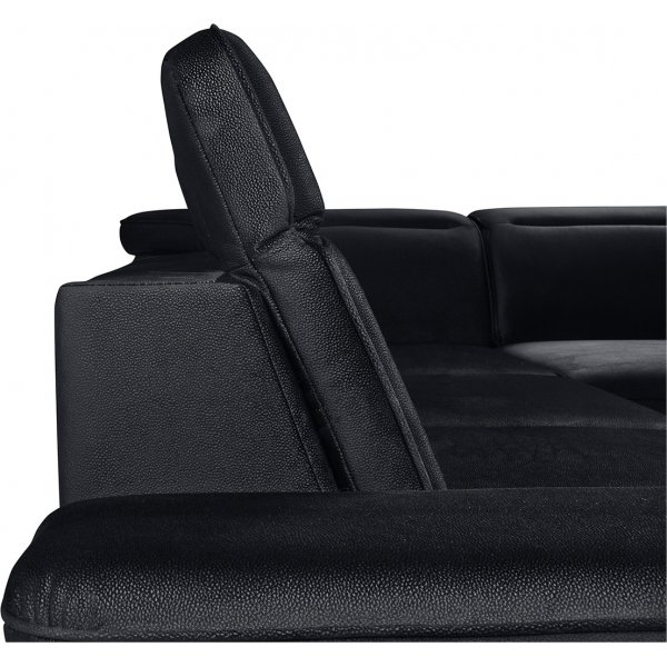 Darby kulmasohva oikea - musta