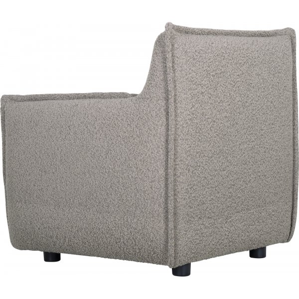 Nojatuoli boucle-kankaasta