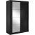 Mervyn vaatekaappi 150 - Musta
