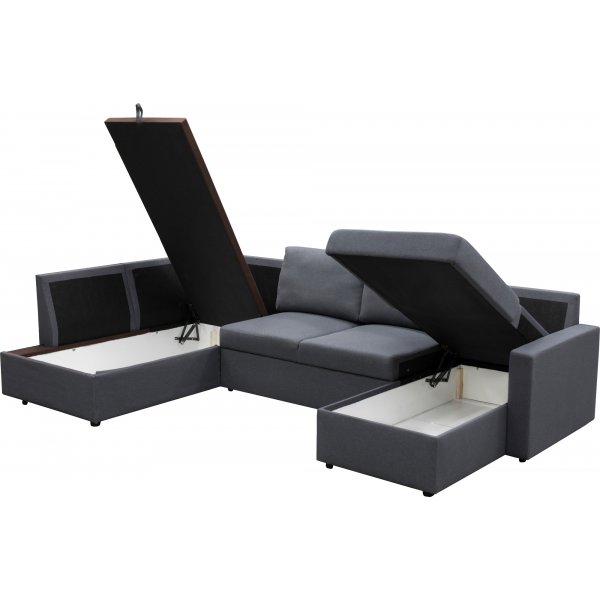 Tärnö-U-sohva vuodesohva - Vasen + Huonekalujen tekstiilien puhdistus Tärnö-U-sohva vuodesohva - Vasen + Huonekalujen tekstiilien puhdistus