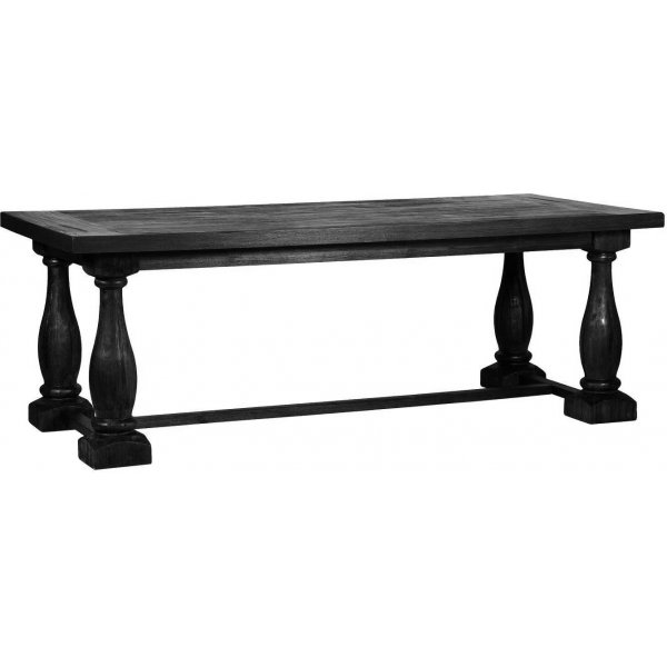 Lamier ruokapyt 220 cm - Mustapetsattu tammi