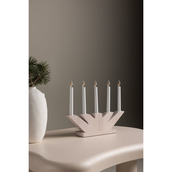 Verbier pöytävalaisin - Whitewash Verbier pöytävalaisin - Whitewash