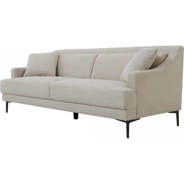 Sohva 3-istuttava beige moderni - Hanna + Huonekalujen tekstiilien puhdistus Sohva 3-istuttava beige moderni - Hanna + Huonekalujen tekstiilien puhdistus