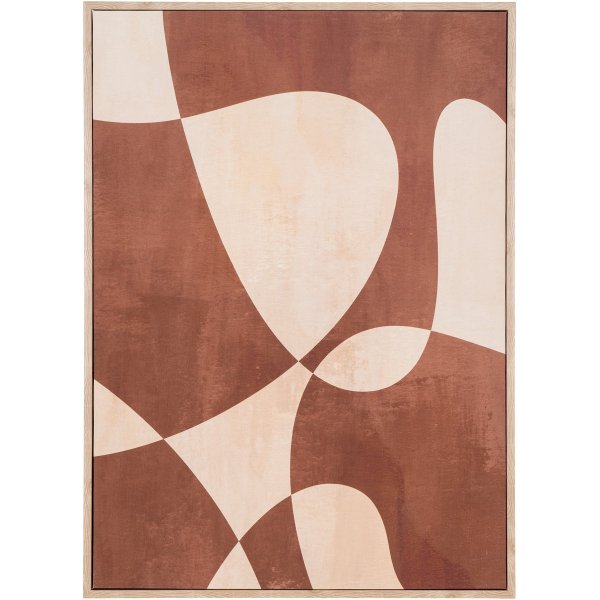 Kapkaupungin kanvasmaalaus 50 x 70 cm - Ruskea/Beige