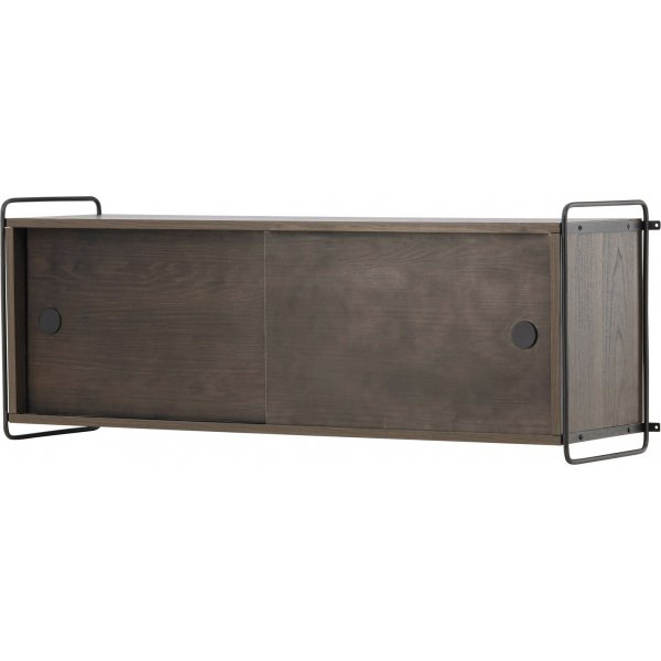 Paris-seinkaappi 48 x 122 cm - Musta/Mocca