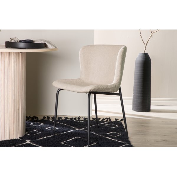 Modesto ruokapöydän tuoli - beige boucle Modesto ruokapöydän tuoli - beige boucle