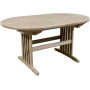 Salt soikea ruokapyt tiikki 150-210 cm perhonen - Harmaa tiikki