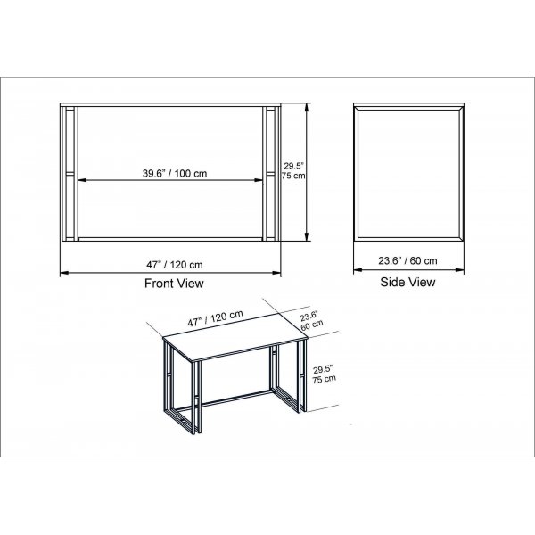 Alfa työpöytä 120x60 cm - Valkoinen Alfa työpöytä 120x60 cm - Valkoinen