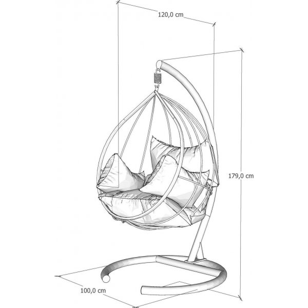 Mavera riipputuoli - valkoinen Mavera riipputuoli - valkoinen