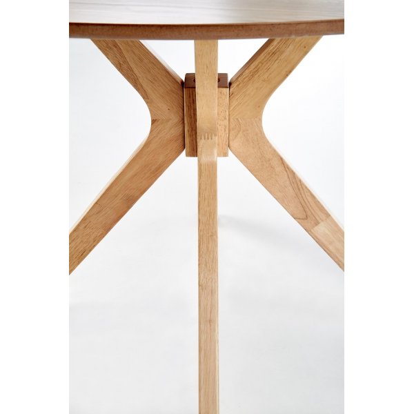 Pyöreä ruokapöytä, 120 cm, tammiviilu + Huonekalujen tahranpoistoaine Pyöreä ruokapöytä, 120 cm, tammiviilu + Huonekalujen tahranpoistoaine