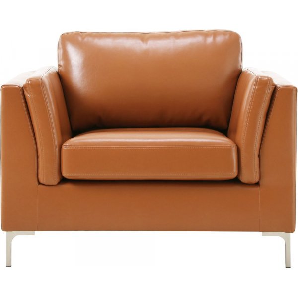 Nojatuoli konjakinvärinen keinonahka - Cansas + Huonekalujen puhdistus Nojatuoli konjakinvärinen keinonahka - Cansas + Huonekalujen puhdistus